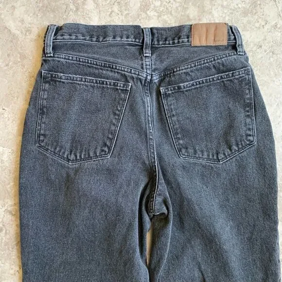 Madewell Black Baggy Tapered Jeans Size 28 - Picture 6 of 8